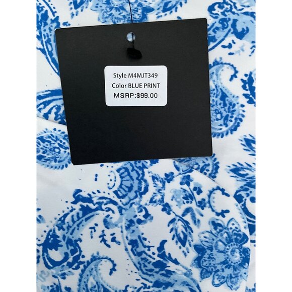 Marc New York Blue and White Patterned Jacket - Picture 15 of 15